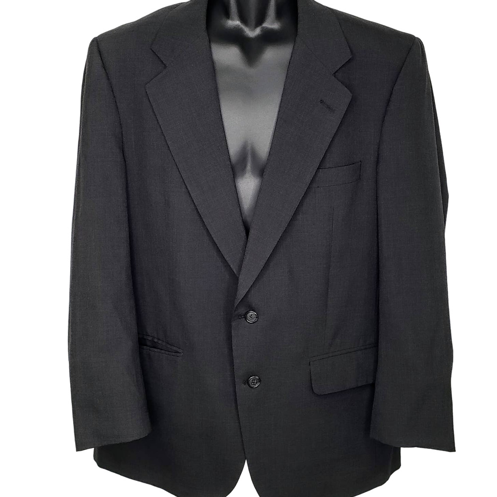 Vintage BURBERRY'S Mens Size 44 Wool Suit Jacket SEE MEASUREMENTS